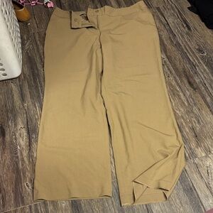 Lane Bryant Wide Leg Pants in Camel Tan